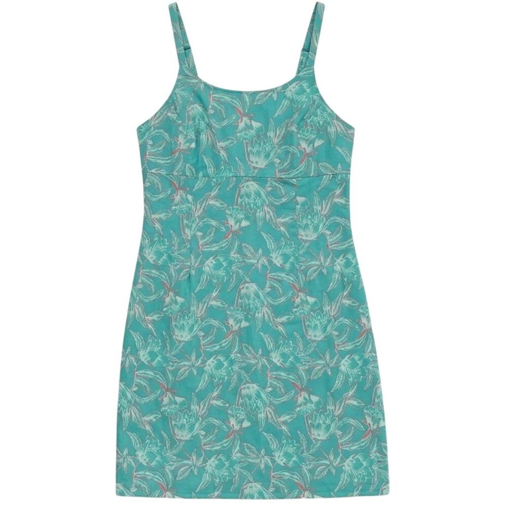 Royal Robbins Teal Floral Minimalist Outdoor Modified Back Small